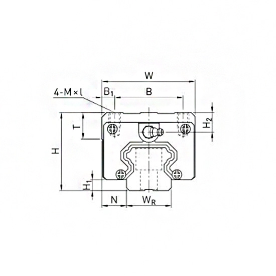 Каретка HCH25CAZAH (HGH25CAZAH) TECHNIX