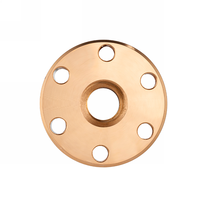 Гайка трапецеидальная c фланцем (бронза) d=14 мм, шаг резьбы 3 мм (прав. резьба), BFM 14-3-D ISKRA