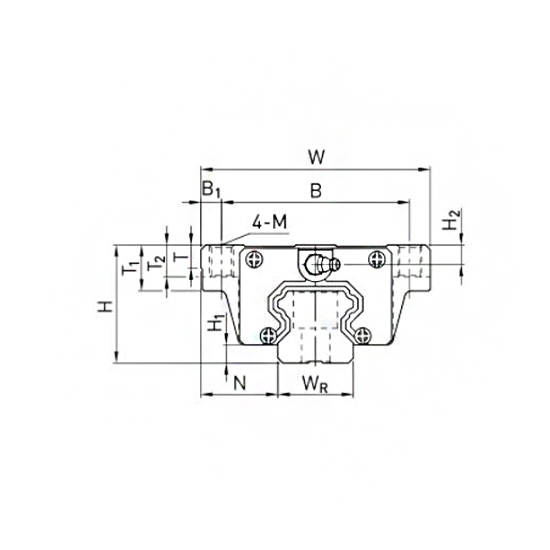 Каретка HCW25HCZAH (HGW25HCZAH) TECHNIX