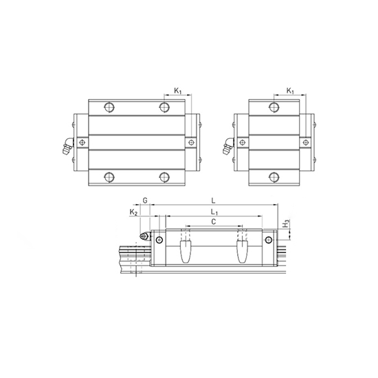 Каретка HCW20HCZAH (HGW20HCZAH) TECHNIX