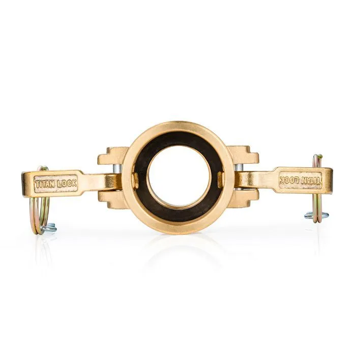 Камлок латунный тип D розетка, внутр. резьба BSP 1 1/2", TL150DBR TITAN LOCK