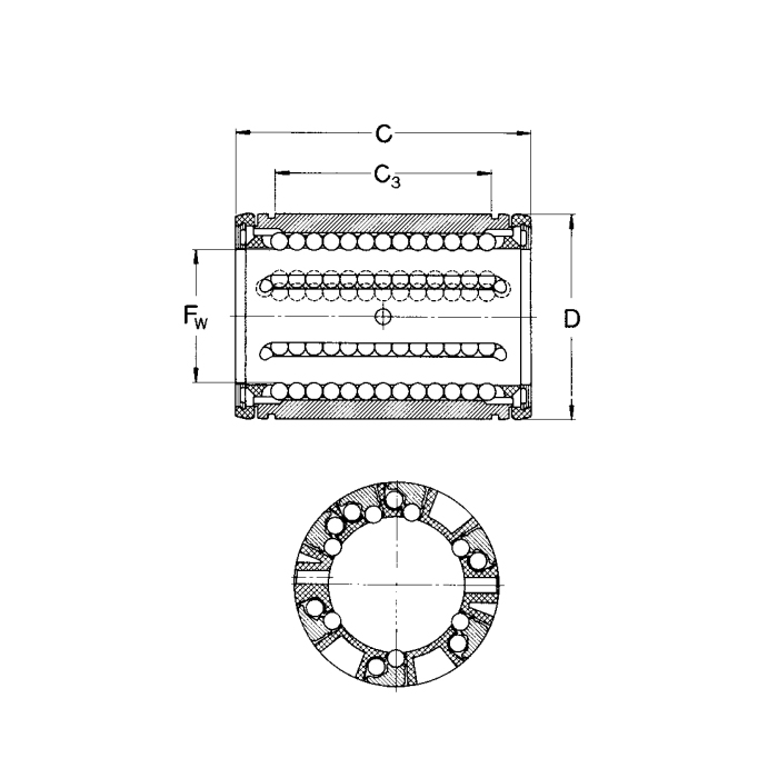 Подшипник LBCR20A-2LS SKF