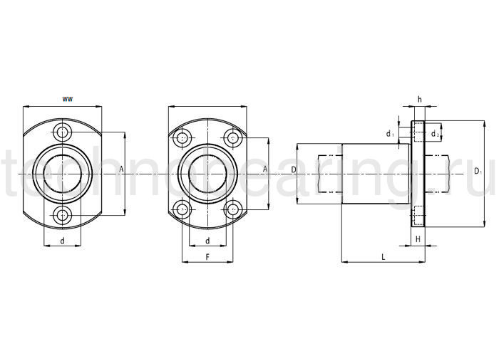 Подшипник KBH25PP NBS