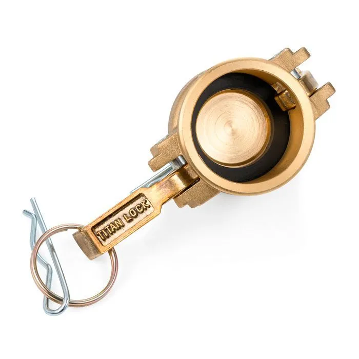 Камлок латунный тип DC, заглушка для ниппеля 1/2", TL50DCBR TITAN LOCK