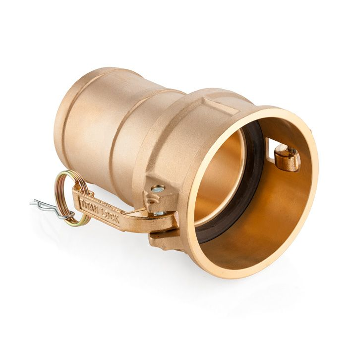 Камлок латунный тип С, розетка с хвостовиком 3", TL300CBR TITAN LOCK