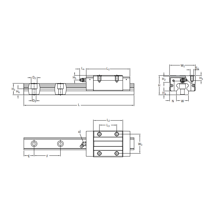 Каретка LLTHC 15 R T1 P3 EWELLIX