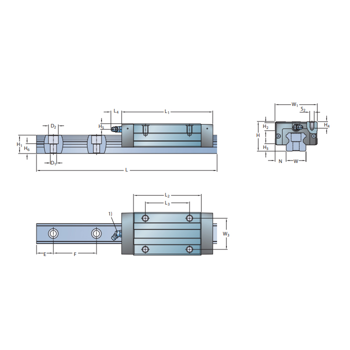 Каретка LLTHC 30 LU T1 P5 SKF
