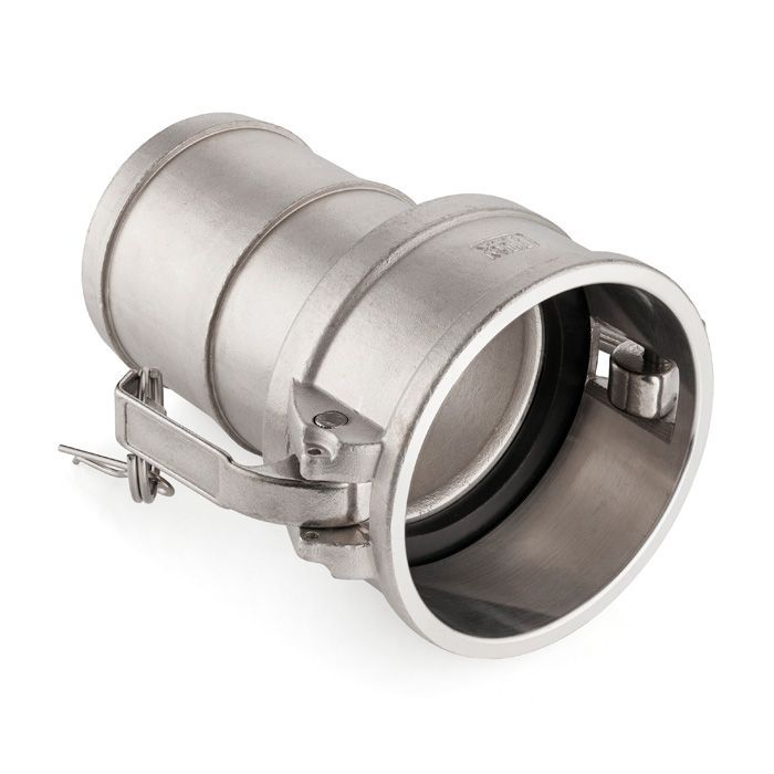 Камлок нержавеющий тип С, розетка с хвостовиком 6", AISI304, TL600CSS TITAN LOCK