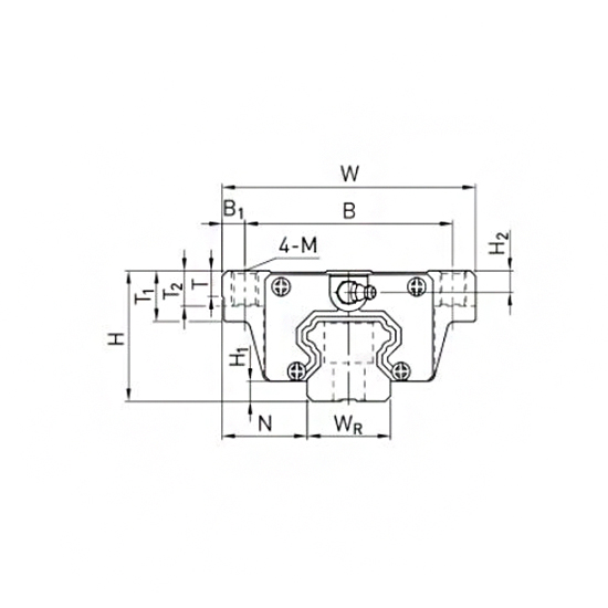 Каретка HCW30HCZAH (HGW30HCZAH) TECHNIX
