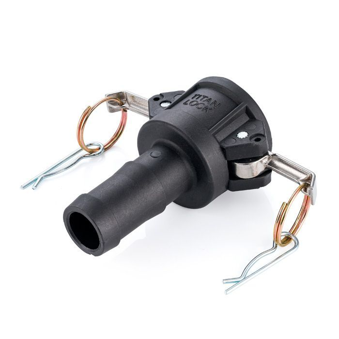 Камлок полипропиленовый тип С, розетка с хвостовиком 1 1/2", TL150CPP TITAN LOCK