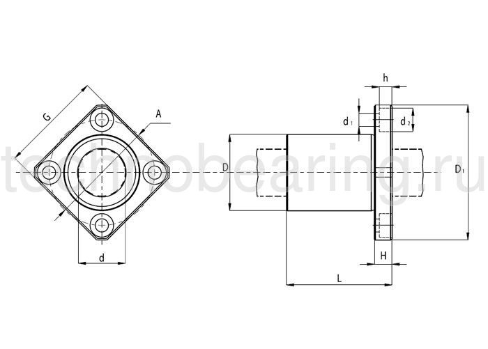 Втулка шариковая KBK10PP NBS