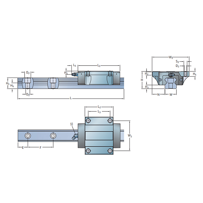 Каретка LLTHC 25 A T1 P5 SKF