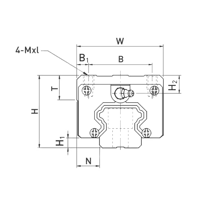 Каретка HCH45CAZAH (HGH45CAZAH) TECHNIX