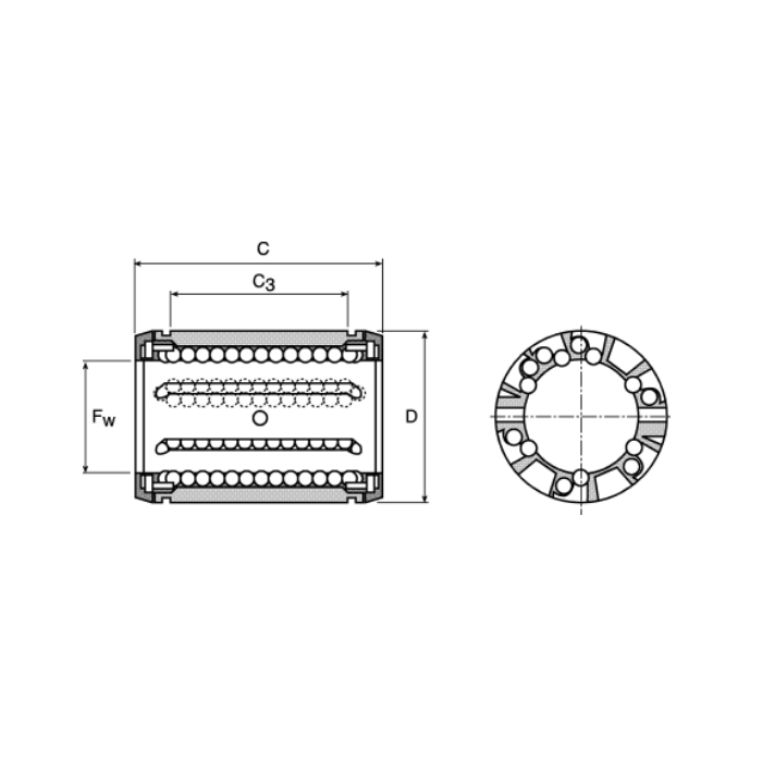 Подшипник LBCR16-2LS EWELLIX
