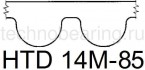 Зубчатые шкивы HTD под расточку (с пилотным, черновым отверстиями) 14M - 85