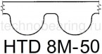 Зубчатые шкивы HTD под расточку (с пилотным, черновым отверстиями) 8M - 50