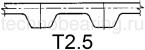 Зубчатые шкивы под расточку (с пилотным, черновым отверстиями) с метрическим шагом T 2,5 мм при ширине ремня 6 мм