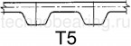 Зубчатые шкивы под расточку (с пилотным, черновым отверстиями) с метрическим шагом T 5 мм при ширине ремня 10 мм