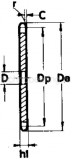 Звездочки без ступицы с черновым отверстием для симплексной цепи по DIN 8187 - ISO R 606 3-8x7-32 чертеж