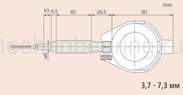 Индикаторный двухточечный нутромер Bore Gauge для очень малых отверстий 6