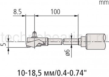 Нутромер индикаторный для малых отверстий Серия 511 4