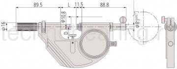 Измерительные скобы серии 523 схемы