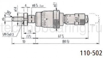 Мирометричесие головки с дифференциальным винтом серия 110 схема