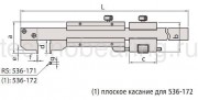 Штангенциркули для внутренних измерений Митутойо серии 536 короткие схема