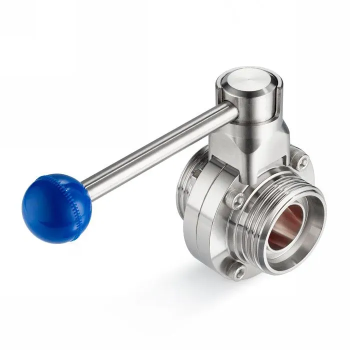 Затвор дисковый нержавеющий (AISI304) DN25, типа резьба-резьба, DIN TLSD025THS TITAN LOCK