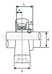 Подшипниковый узел UP001ER ISB