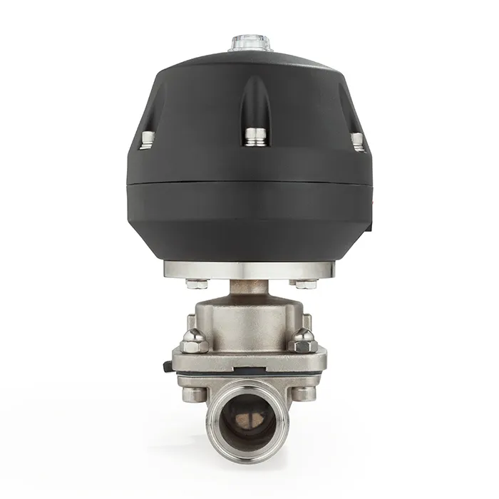 Мембранный клапан нерж.316 типа clamp, с пневмоприводом (полипроп.), DN10 DIN TL10DVCL-PP TITAN LOCK