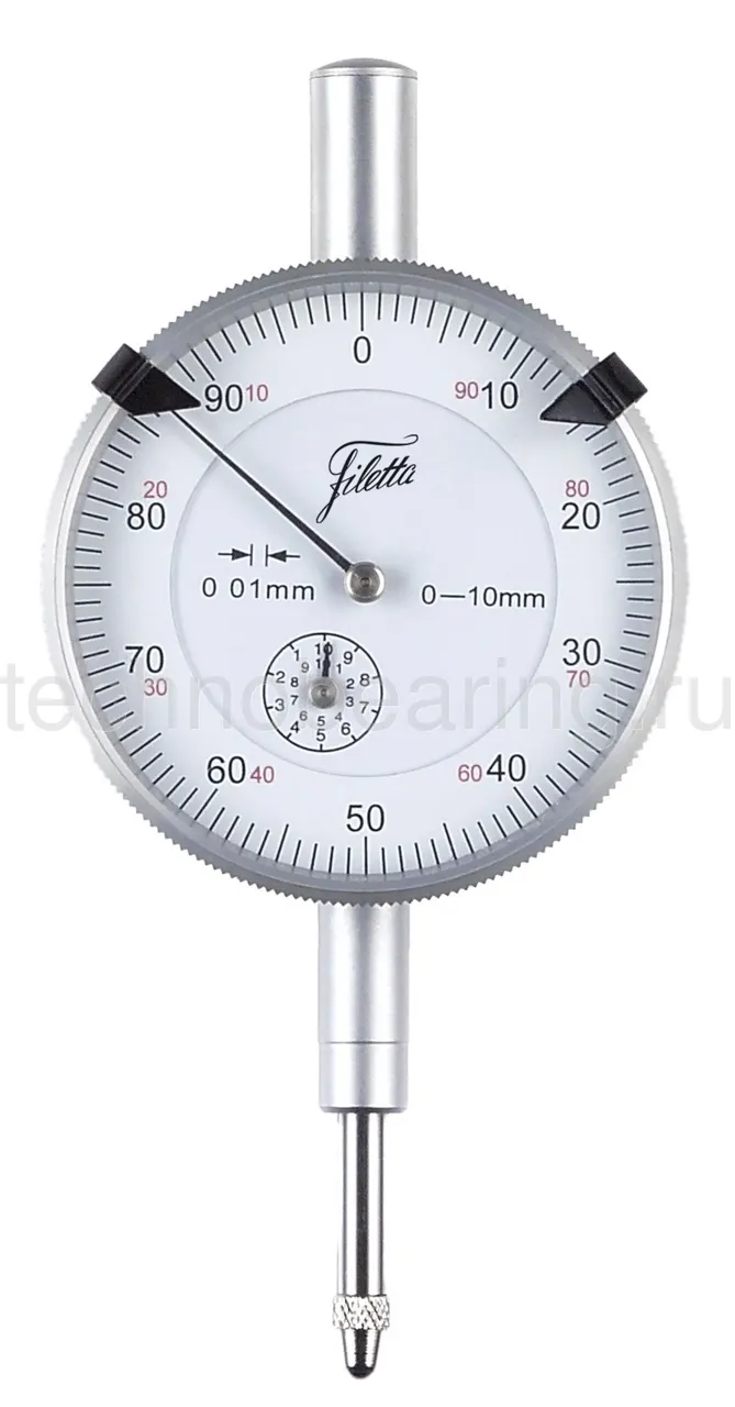 Часовой индикатор 0 - 5 мм, 0.01 мм Filetta
