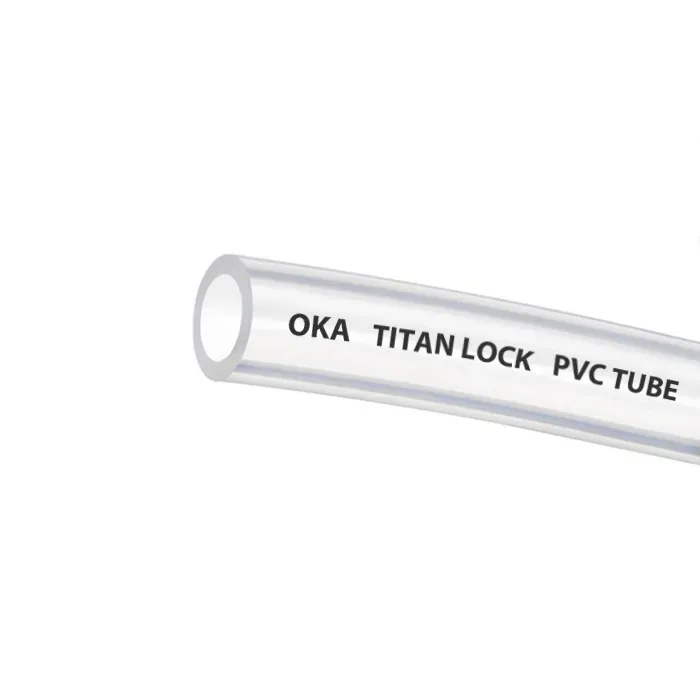 Прозрачная безнапорная ПВХ трубка "OKA", внутр.д. 12 мм., TL012OK TITAN LOCK