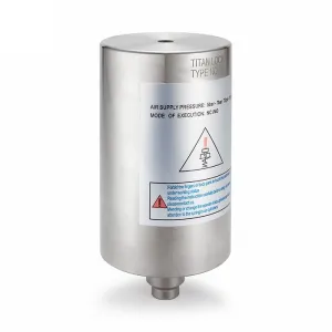 Пневмопривод воздух/воздух верт, размер 85, нерж, TLPAV85DA-S TITAN LOCK