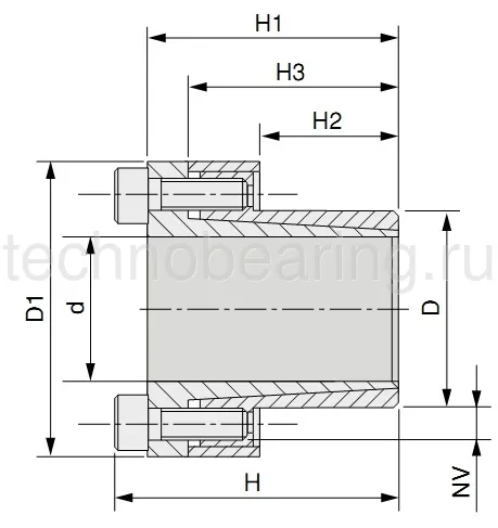 Зажимная втулка KLCC035 (PHF FX20-35x47) Sati