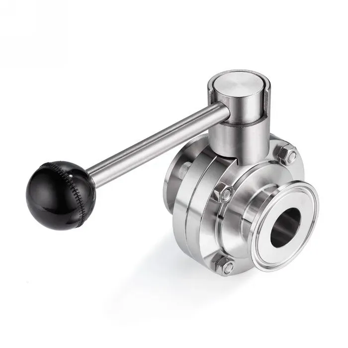 Затвор дисковый нержавеющий (AISI304) DN25, типа clamp-clamp TLSD025CLS TITAN LOCK