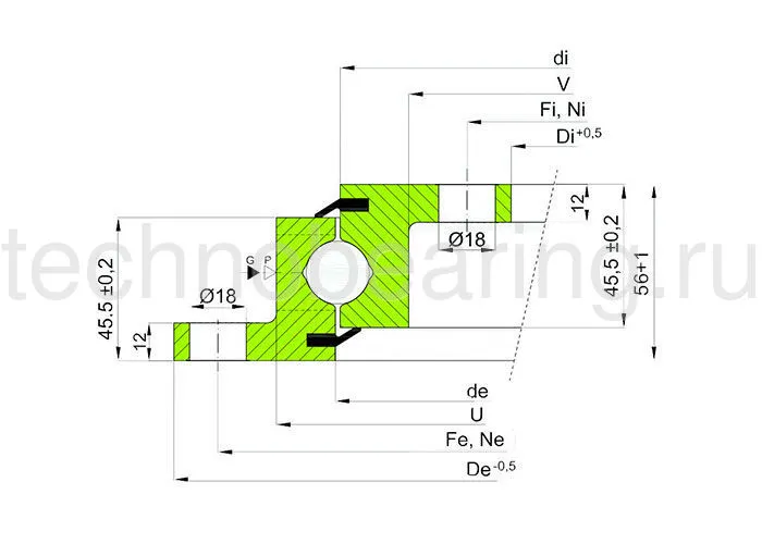 ОПУ фланцевая серия NBL.20.0314.200-1PPN ISB