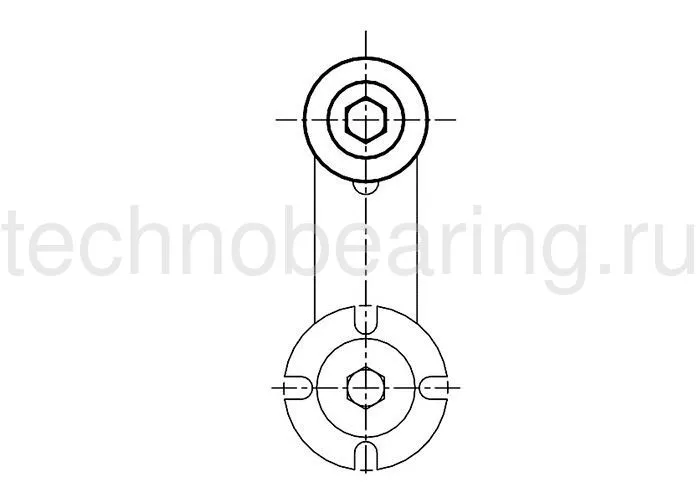 Ролик натяжителя ремня полиамидный RP6 D.90 Sati