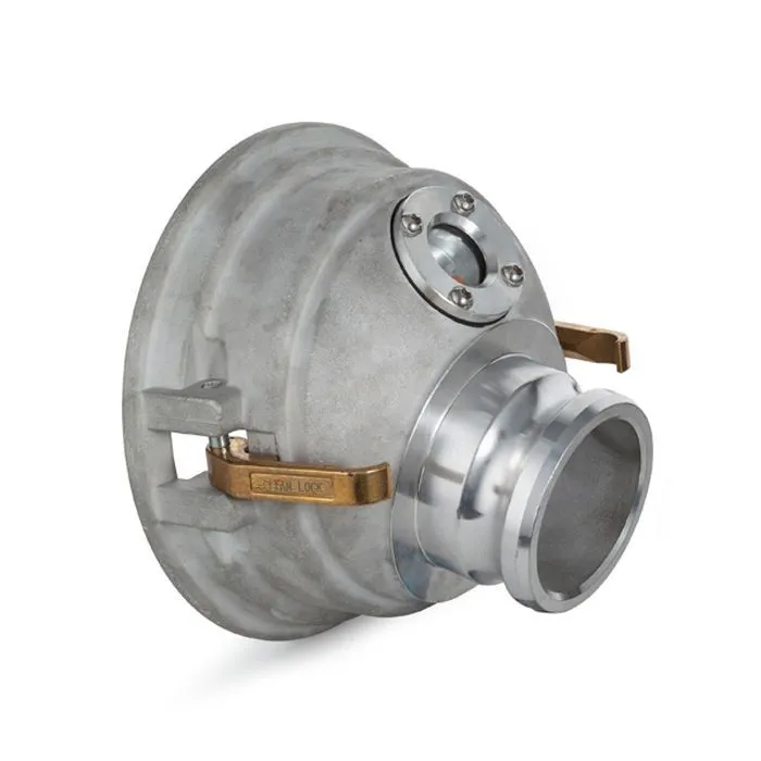 Переходник гравитационный для API адаптера, 4in, с камлоком 4in алюминий и смотр.cтеклом TL400GAG400AL TITAN LOCK