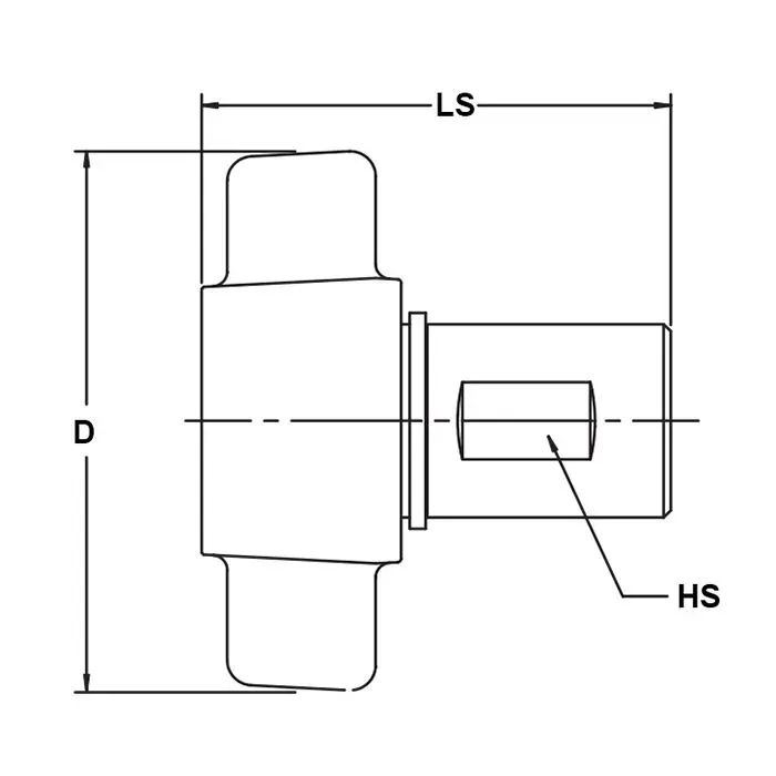 БРС серия W резьбовая, розетка с крыльчатой гайкой, латунь, резьба NPT, 3/4in TL6WFN TITAN LOCK