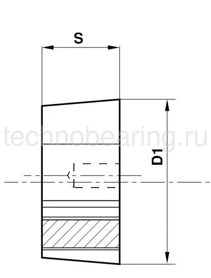 Втулка тапербуш 2517-35 мм Sati