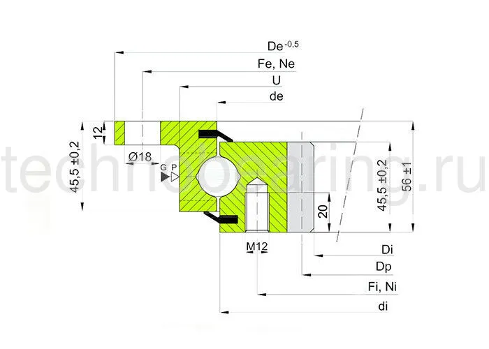 ОПУ фланцевая серия ZBL.20.1094.200-1SPTN ISB