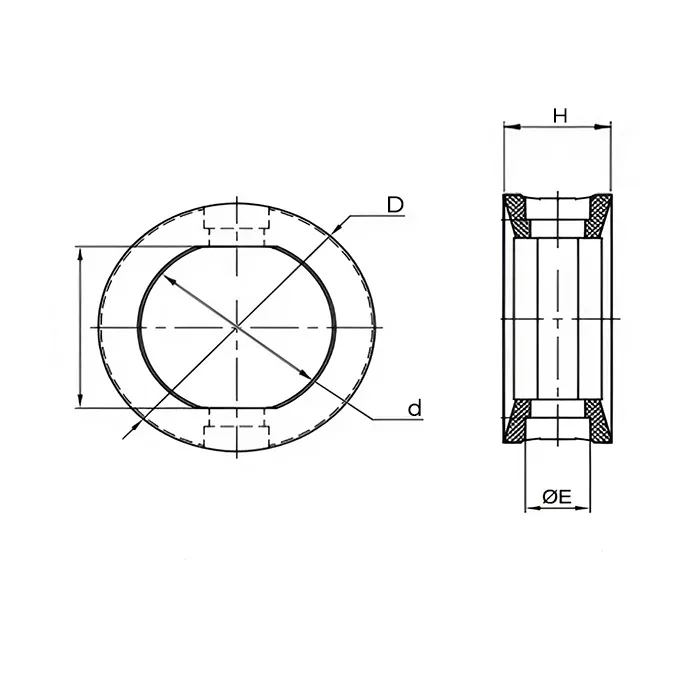 Уплотнение дискового затвора DN100, EPDM (черный), DIN TLSDG100EP TITAN LOCK