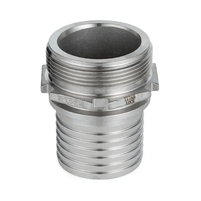 Штуцер с наружной резьбой под рукав, нерж. сталь, 1in TLSM25SS TITAN LOCK