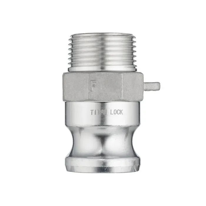 Камлок алюминиевый тип F ниппель, наруж. резьба BSP 1", TL100FAL TITAN LOCK