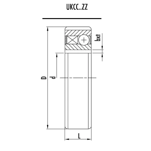 Обгонная муфта UKC40-2RS (CSK40P-2RS) ISKRA