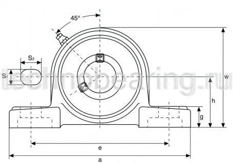 Подшипниковый узел UCP205 TECHNIX