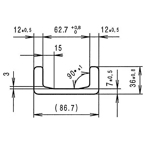 Направляющая Standard 0 NbV Winkel
