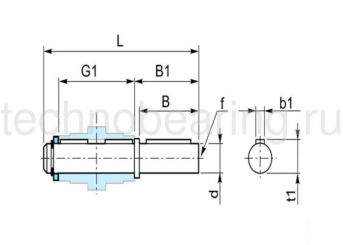 Сплошной односторонний выходной вал AS040 Sati