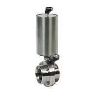 Дисковые затворы с пневмоприводом из нержавеющей стали